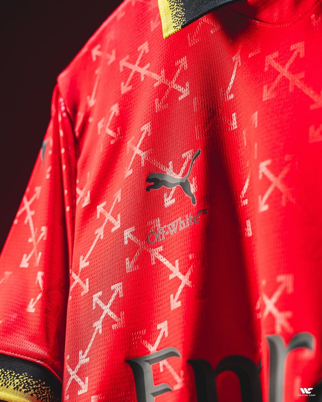 AC Milan X Off White Red Jersey (Player Version)