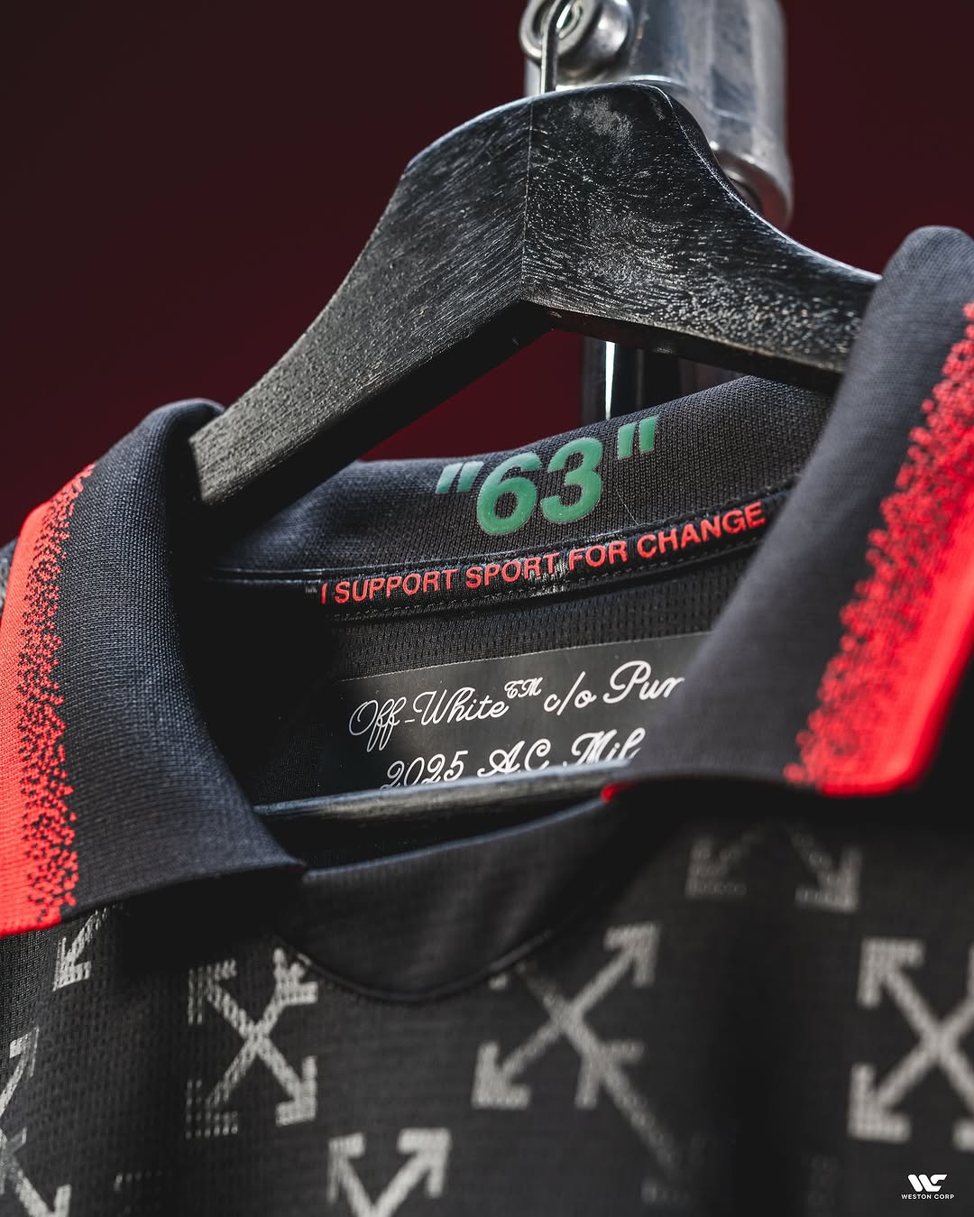 AC Milan X Off White Black Jersey (Player Version)