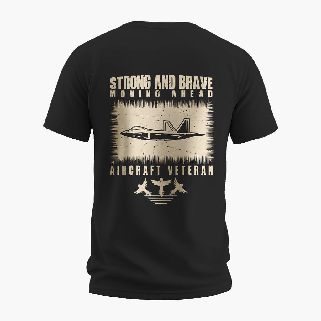 Patched In Printed Black T-Shirt