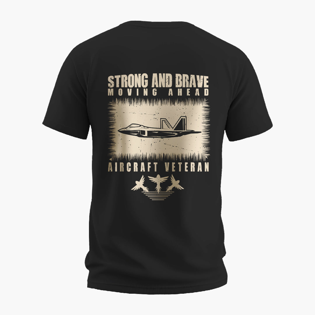 Patched In Printed Black T-Shirt