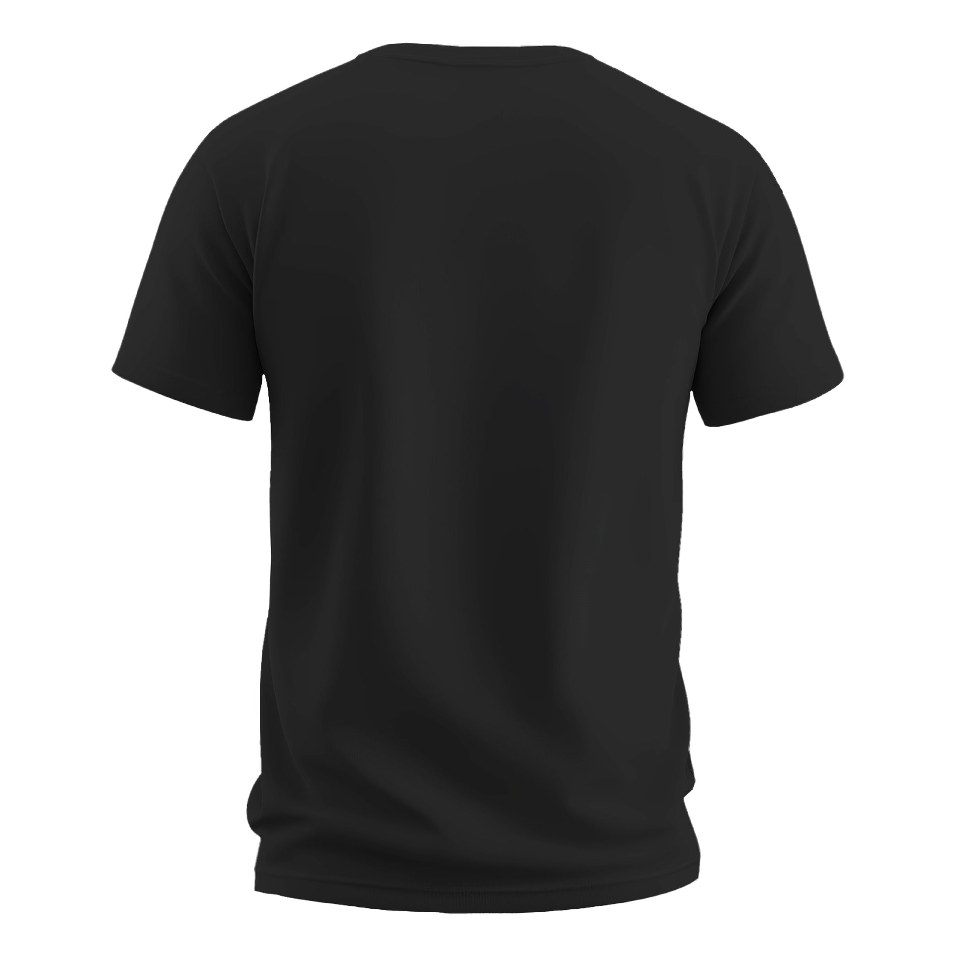 Patched In Printed Positive Black T-Shirt
