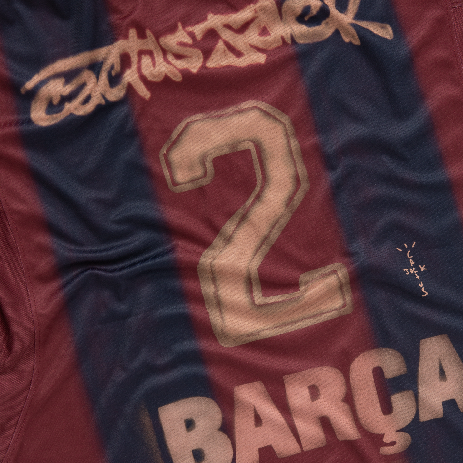 FC Barcelona x Travis Scott Retro 2001 Jersey (Master Version)